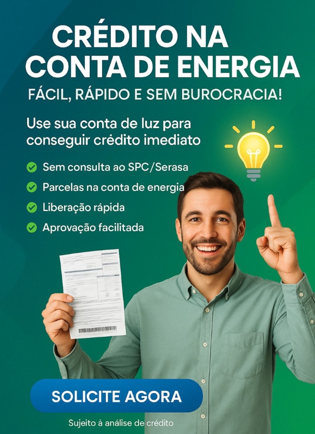 Credito na conta de energia