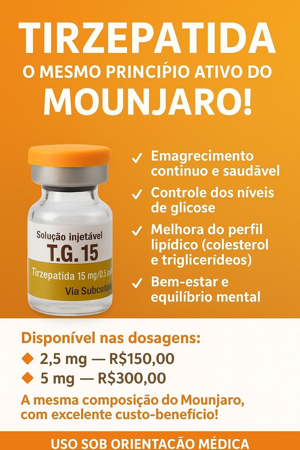 Tirzepatida para emagrecimento